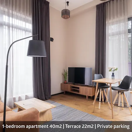 1-Bedroom Apartment With Private Parking & Terrace Jurmala Exterior photo